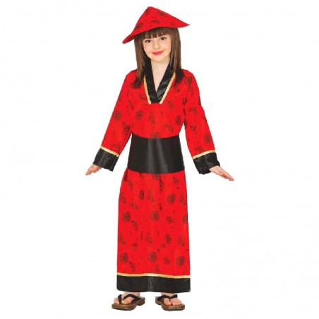 Disfraz de China Roja Niña