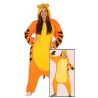 Disfraz de Tigre para Adulta - Mono Pijama con Capucha Feroz y Cómodo