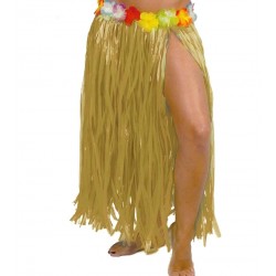 Falda Hawaiana Flores Paja...