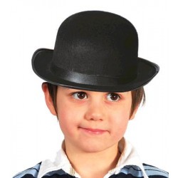 Sombrero Bombín Negro Fieltro Infantil