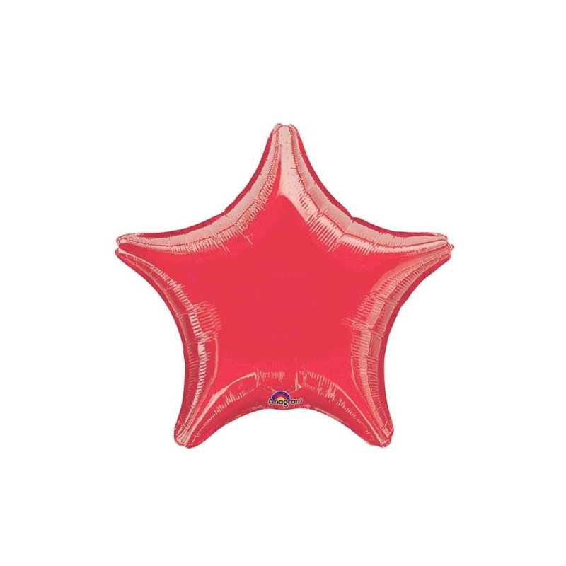 Globo Estrella Rojo 45 cm.