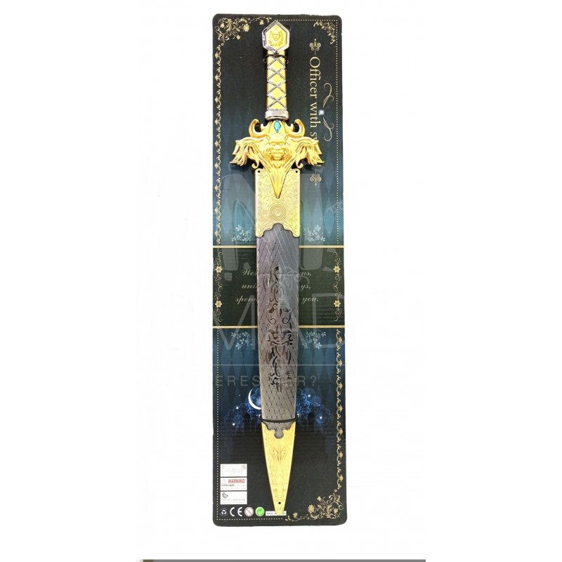 Espada con Funda de Guerrero 54 cm.