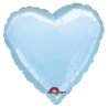 Globo Corazón Azul Perlado 45 cm.18"