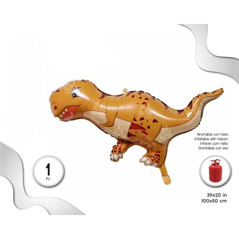 Globo Dinosaurio Rex 100 x 50 cm.