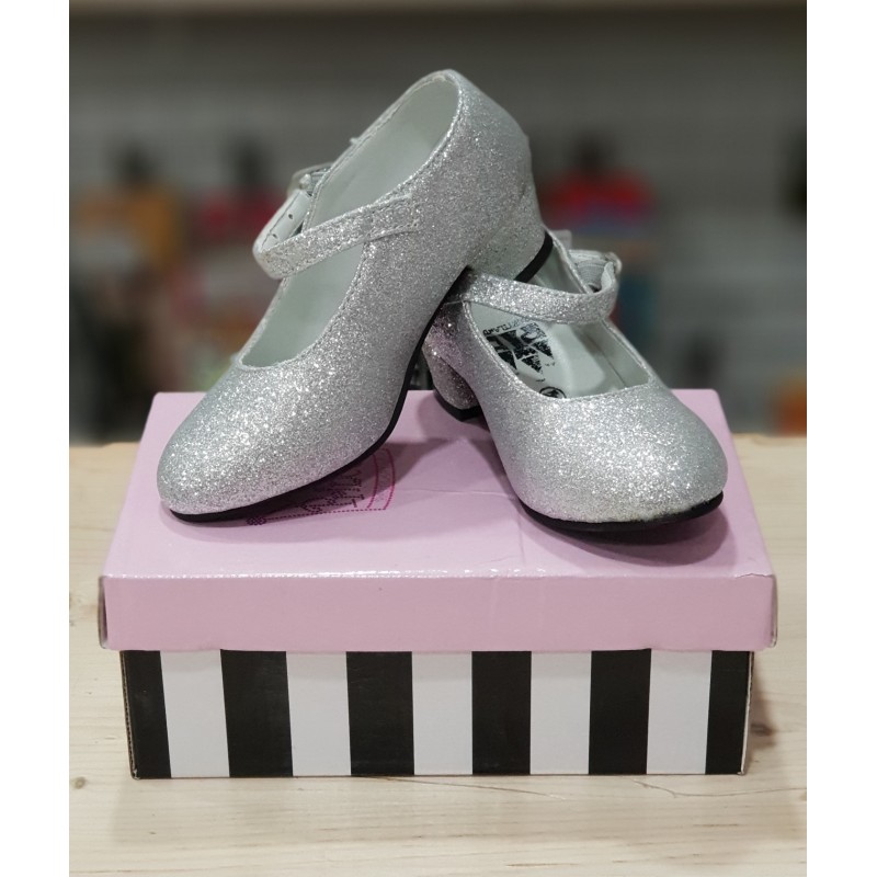 Zapatos con Purpurina Plata para Niña - Brilla con estilo y comodidad en  cualquier ocasión.