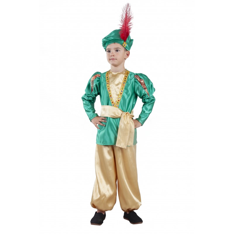 Disfraz de Paje Verde para niño