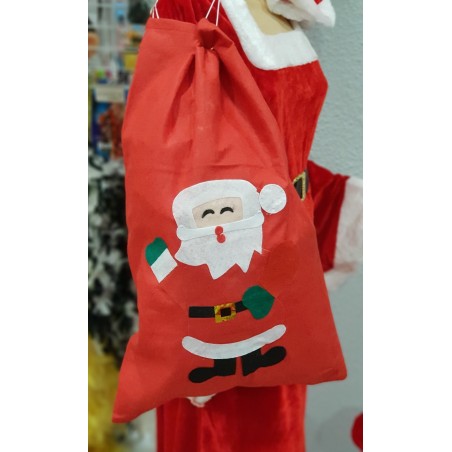 Saco de Papa Noel 40 x 62 cm.