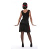 Disfraz de Charleston Negro-Rojo para Mujer