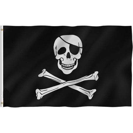 Bandera Pirata 150 x 90 cm.