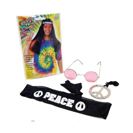 Set de Hippie, Gafas, Cinta...