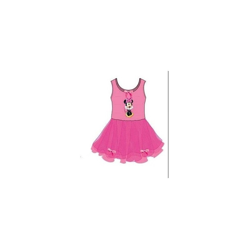 Disfraz de Minnie Rosa con Vestido de Tirantes para niña