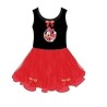 Disfraz de Minnie Rojo con Vestido de Tirantes para niña