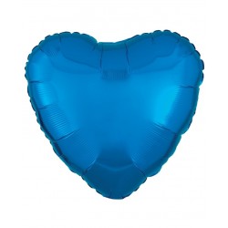 Globo Corazón Azul 18" 45 cm.