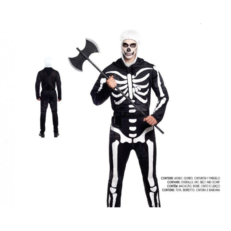 Disfraz de esqueleto Calavera Soldier para Hombre