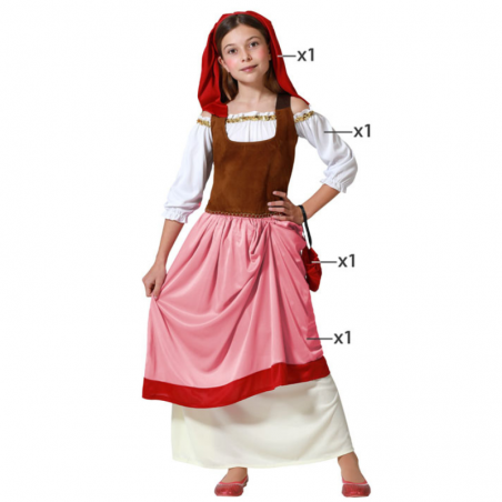 Disfraz de Mesonera Panadera para Niñas - Auténtico Look Medieval