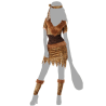 Disfraz de Cavernícola para Mujer Adulta - Estilo Neandertal con Vestido y Accesorios