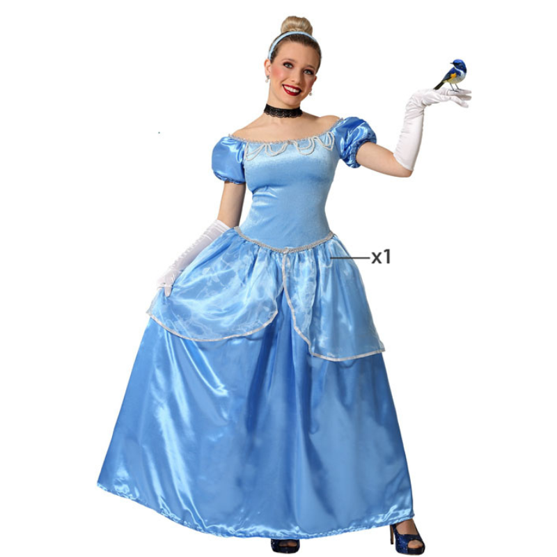 Disfraz de dama medieval azul para mujer por 23,00 €