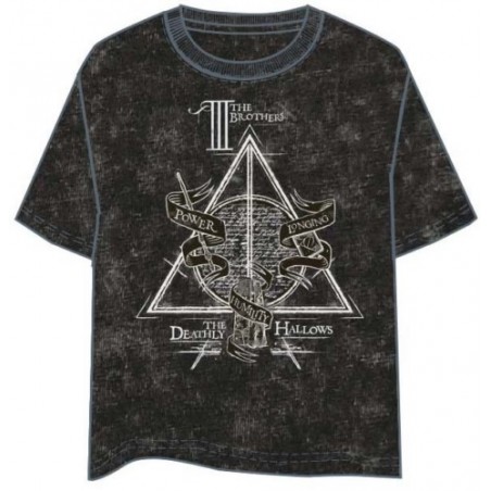 CAMISETA CHICA HARRY POTTER DEATHLY HALLOWS XL