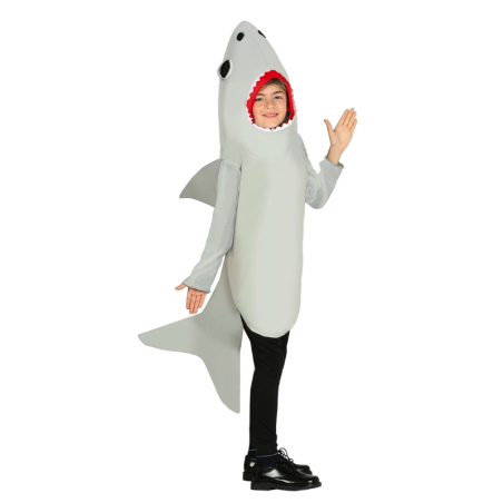 Disfraz de Tiburón Infantil con Capucha - Aventuras Subacuáticas para 3-12 Años