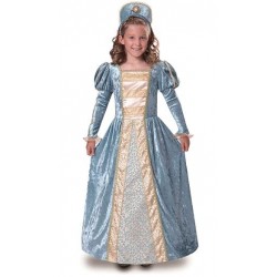 Disfraz de Princesa Azul Lujo para niña