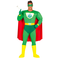 Disfraz de Súper Héroe Marihuana Adulto