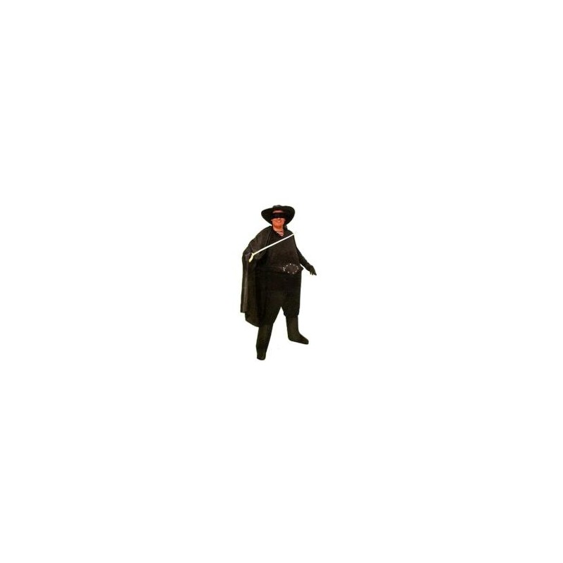 Disfraz de Héroe Zorro Gordo para Hombre Talla M-L