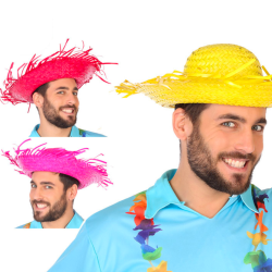 Sombrero de Paja colores surtidos