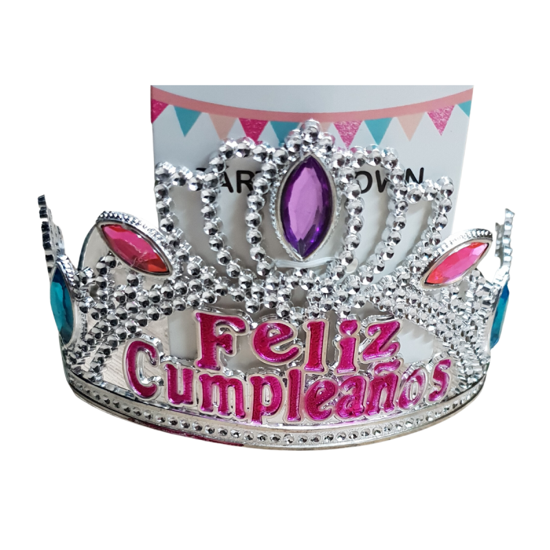 Corona Princesa Feliz Cumpleaños Infantil