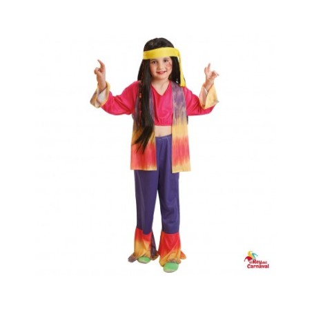 Disfraz Hippy Niña 8-10 Años