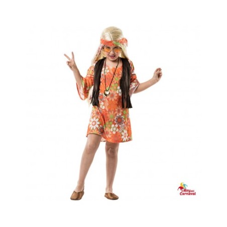Disfraz Hippy Mujer 6-7 Años