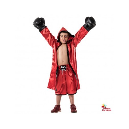 Disfraz De Boxeador Rojo 3-5 Años