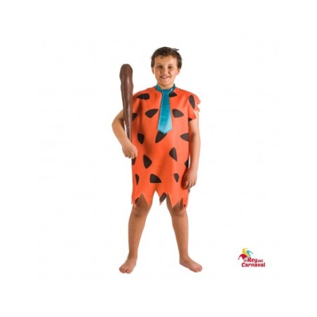 Disfraz Troglodita Naranja 6-7 Años