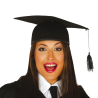 Sombrero Negro Birrete Estudiante Graduado Fieltro