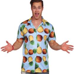 Camisa Hawaiana con Piñas Adulto