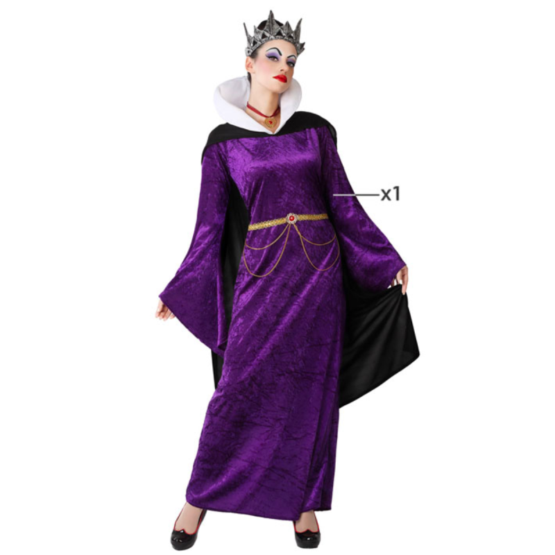 Disfraz de Reina Bruja Malvada Morado para Mujer