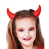 Diadema Diablo Rojo con Luz Infantil