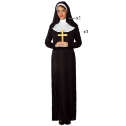 Disfraz de Monja Negro para Mujer Adulto