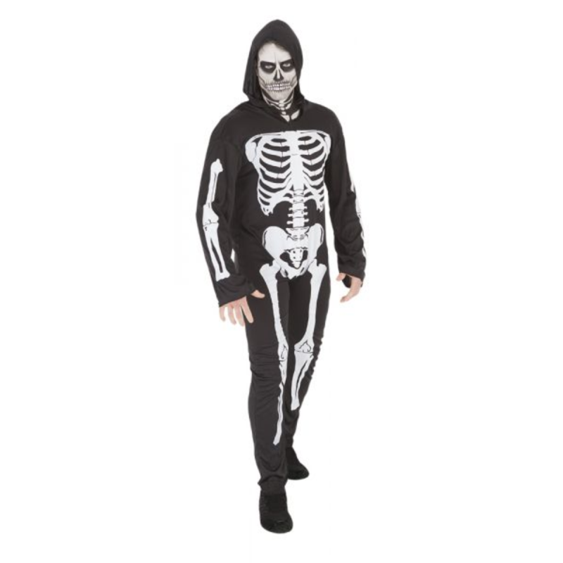 Disfraz de esqueleto de Halloween para mujer, poncho de esqueleto de encaje  con máscara de murciélago para mascarada, huesos de calavera, disfraz de