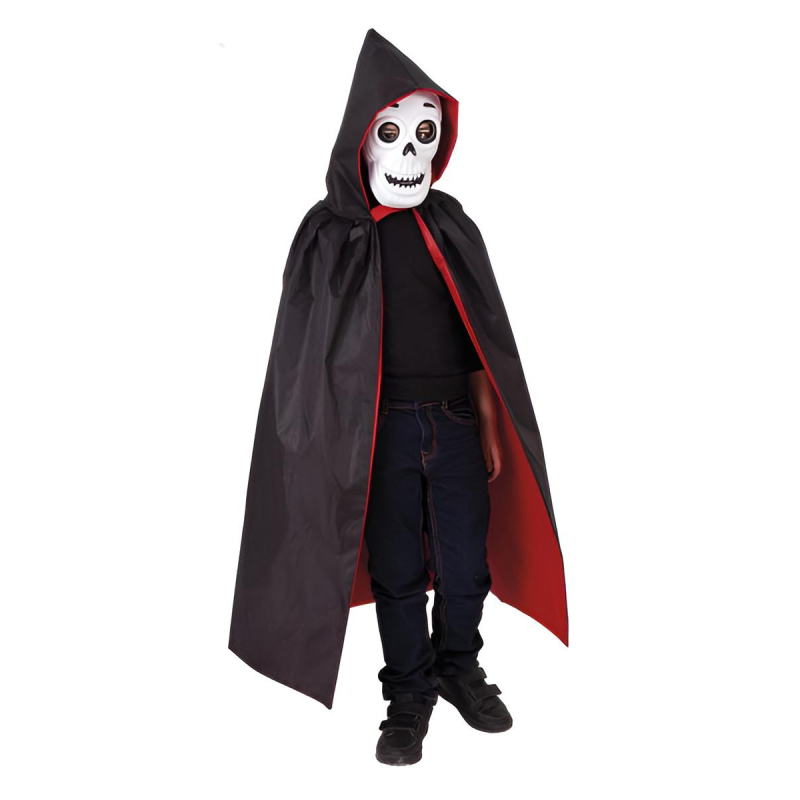 Disfraz de Calavera con Capa y Capucha Infantil - ¡Lidera tu equipo de  esqueletos vivientes en Halloween!