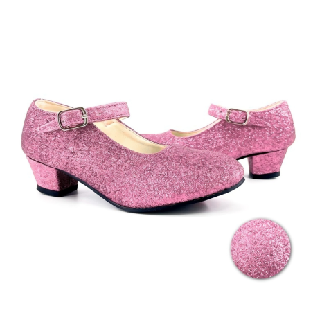 Zapatos con Purpurina Rosa...
