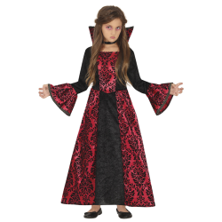 Disfraz Vampiresa Negro Rojo Infantil