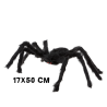 Araña Negra Decoración Halloween 17x50cm