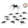 Pack 12 Arañas Negras - Decoración Halloween