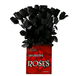 Rosa Negra Decoración 53 cm.