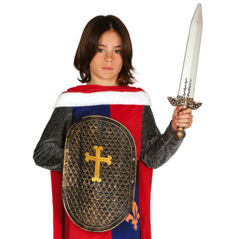 Set Medieval: Escudo 41cm y Espada 48cm Infantil