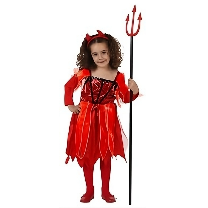 Disfraz Bruja Chic Roja Infantil 5 a 7 años