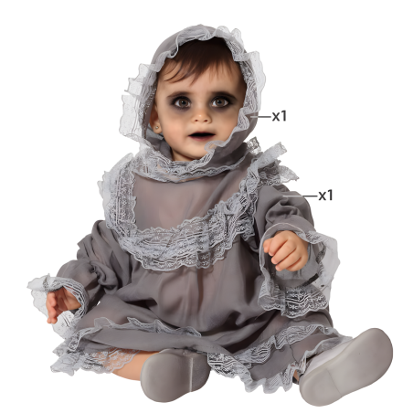 Disfraz Bebé Fantasma Gris