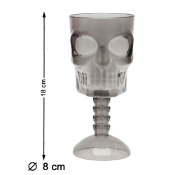 Copa Cráneo Calavera 18cm Halloween
