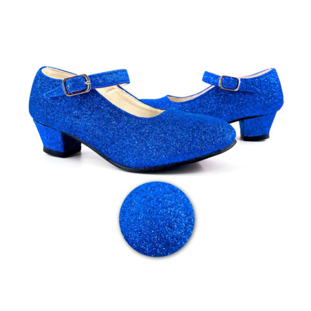 Zapatos Purpurina Azul...
