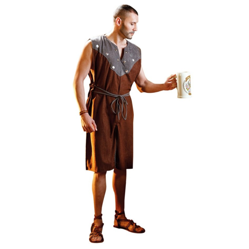 Disfraz de guerrero vikingo para adultos, talla M, disfraz medieval, disfraz  de guerrero vikingo para hombre : : Juguetes y Juegos